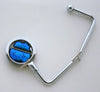 Purse Hanger - Teal Dichroic Glass
